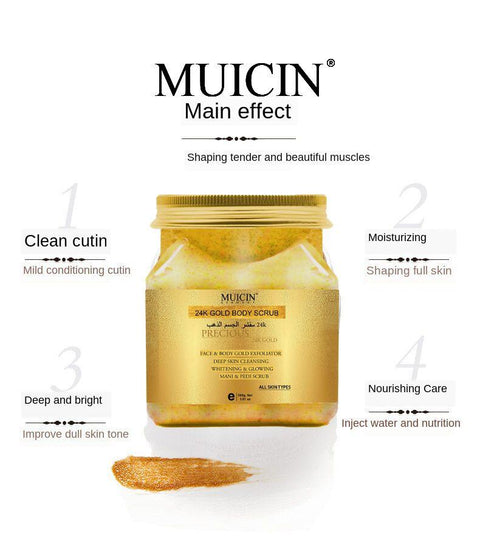 MUICIN - 24k Gold Exfoliating Face & Body Scrub - 500g