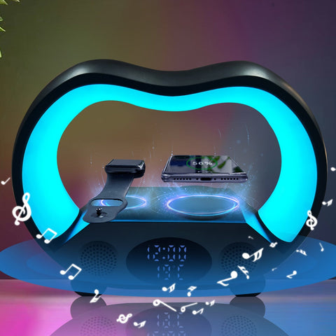 Smart Aura™ 6-in-1 LED Lamp – Glow, Charge & Play