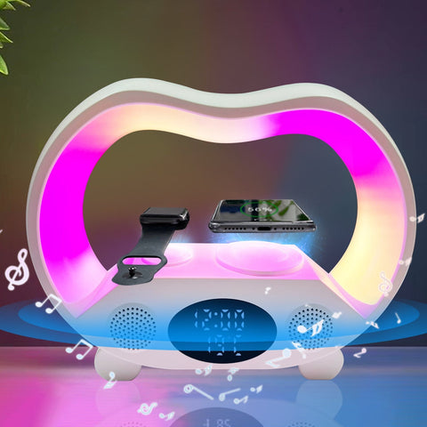 Smart Aura™ 6-in-1 LED Lamp – Glow, Charge & Play