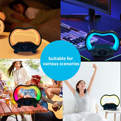 Smart Aura™ 6-in-1 LED Lamp – Glow, Charge & Play