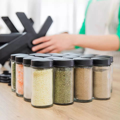 360° Rotating Ferris Wheel Spice Rack – 18-Jar Kitchen Organizer